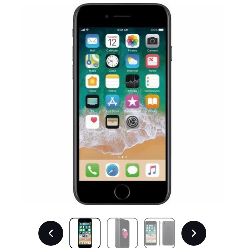 Apple iPhone 7 -black - unlocked - works great